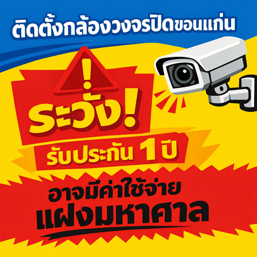 ติดกล้องวงจรปิดขอนแก่น